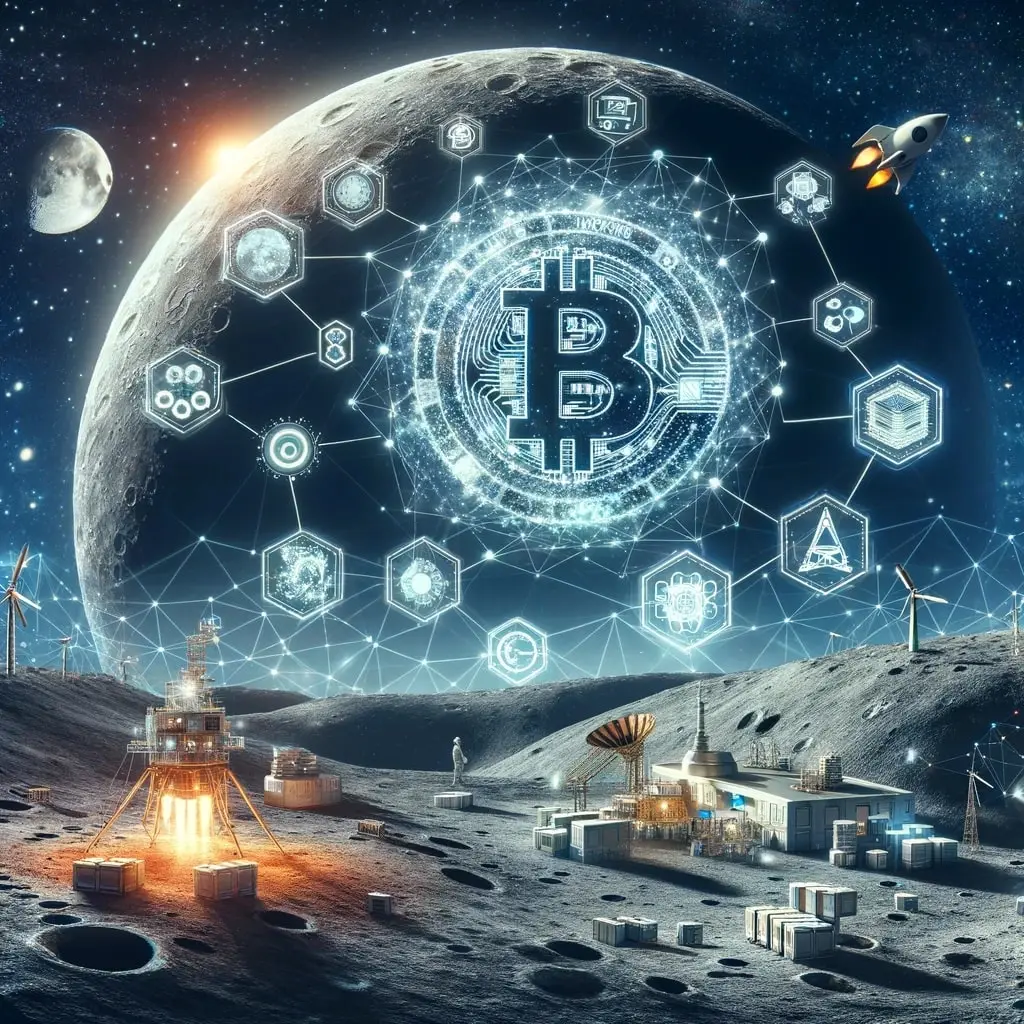 Blockchain currency moon